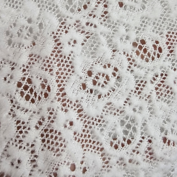 Free People Waterfall Maxi Lace Top Dress Swim Coverup White Size M - Picture 3 of 16